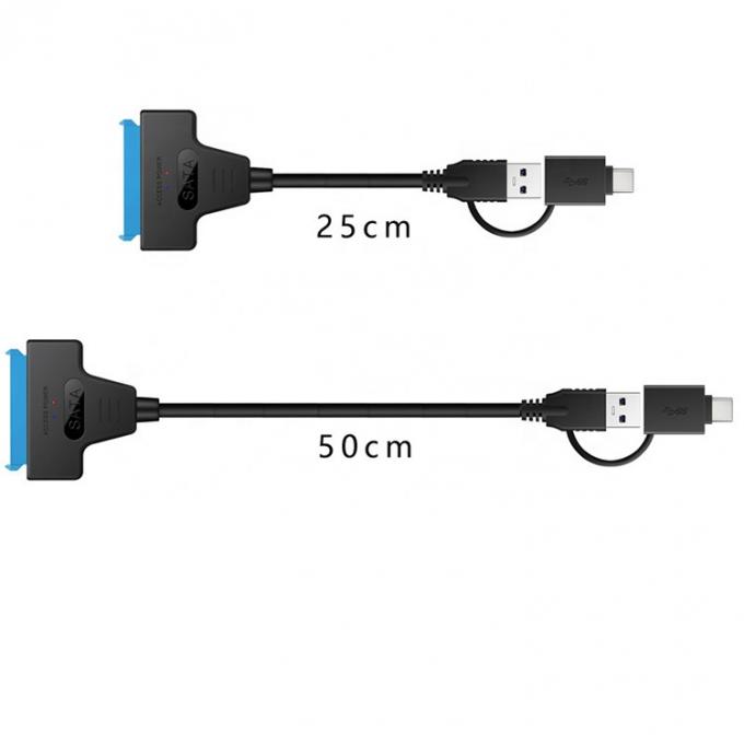 Высокая скорость 5 Гбит / с 2,5 дюймовый SSD HDD жесткий диск типа C USB 3.0 кабель адаптера Sata 4