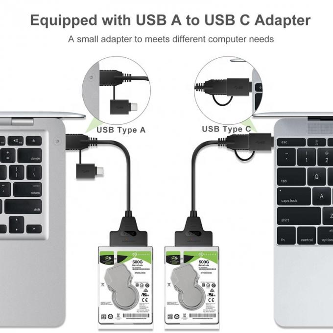 Высокая скорость 5 Гбит / с 2,5 дюймовый SSD HDD жесткий диск типа C USB 3.0 кабель адаптера Sata 7