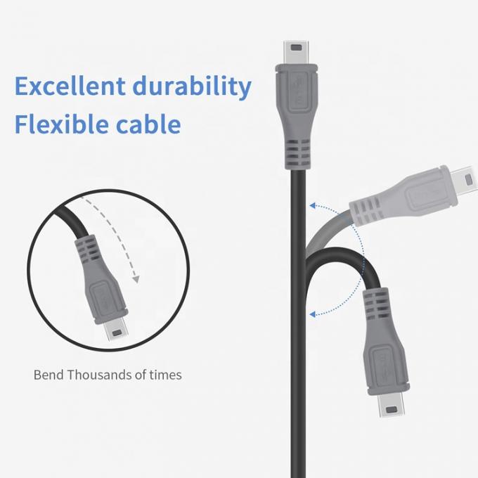 Зарядка данных USB Type C на Mini 5 Pin USB OTG кабель адаптера для видеокамеры телефона 2