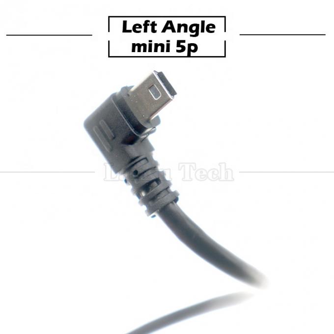 Настройка 90 градусов левого угла USB мужской на MINI 5P USB кабель для камеры контроллера PS3 4