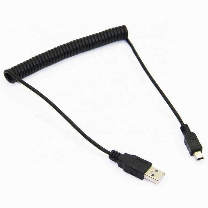 Высококачественный пружинный катушек зарядка данных мини USB 2.0 расширение зарядного кабеля для камеры Камера PS3 2
