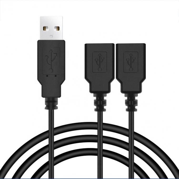 Оригинальный OEM 2m 1 Мужчина на 2 Женщины Y USB разделительный кабель для зарядки 3