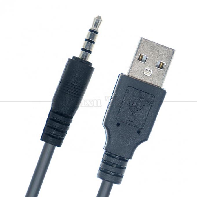 1M USB на 3,5mm 4 полюса DC Audio Jack Расширительный кабель для автомобильного динамика 2