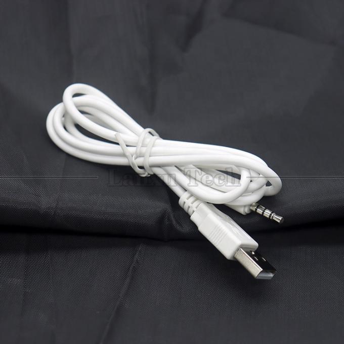 Настраиваемая зарядка данных USB от мужского к вспомогательному 4 полюса 3,5 мм кабель адаптера для наушников 5