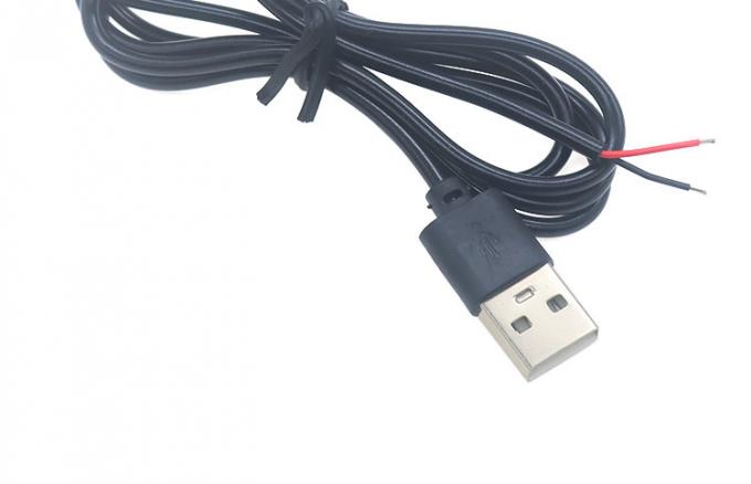 Высококачественный 5В USB 2.0 Мужчина для открытия снятый голый 2pin провода конец кабеля для светодиодного светового лампы 8