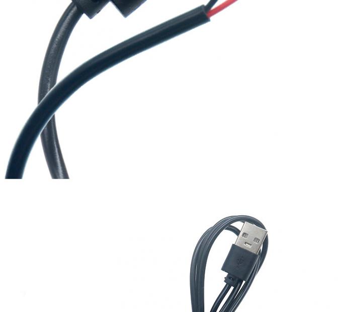 Высококачественный 5В USB 2.0 Мужчина для открытия снятый голый 2pin провода конец кабеля для светодиодного светового лампы 6