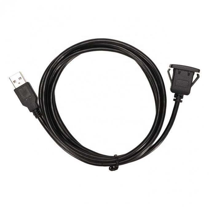 Водонепроницаемая панель для сброса воды Монтаж мужской к женской розетки USB расширение проволока кабеля для автомобиля грузовик лодка мотоциклетная приборная панель 3