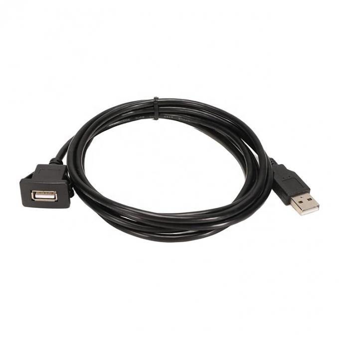 Водонепроницаемая панель для сброса воды Монтаж мужской к женской розетки USB расширение проволока кабеля для автомобиля грузовик лодка мотоциклетная приборная панель 2