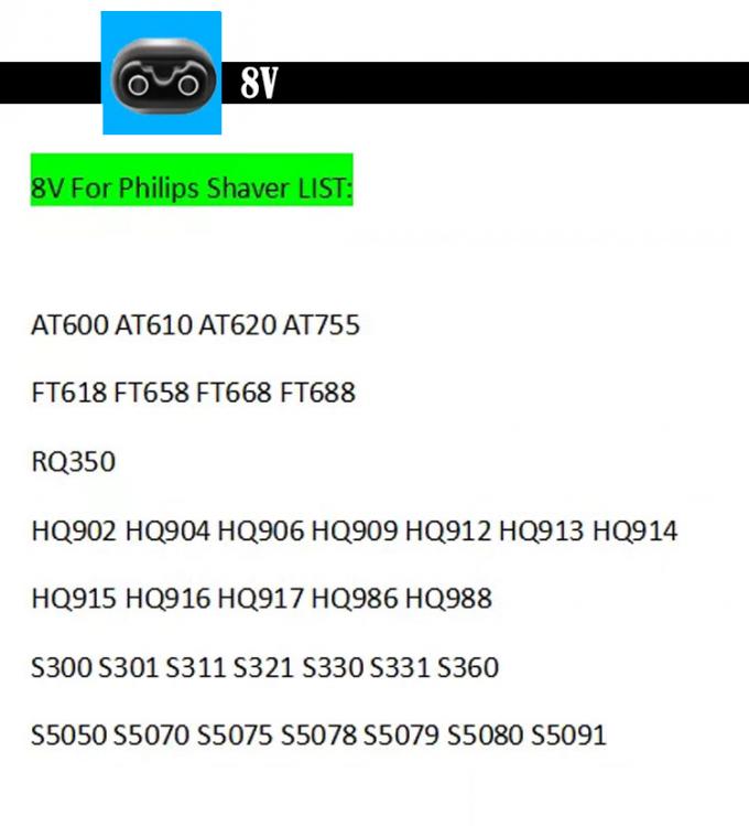Высококачественный заменяющий 15V 8V 4.3V USB зарядный кабель для Philips для Philip Shaver 7