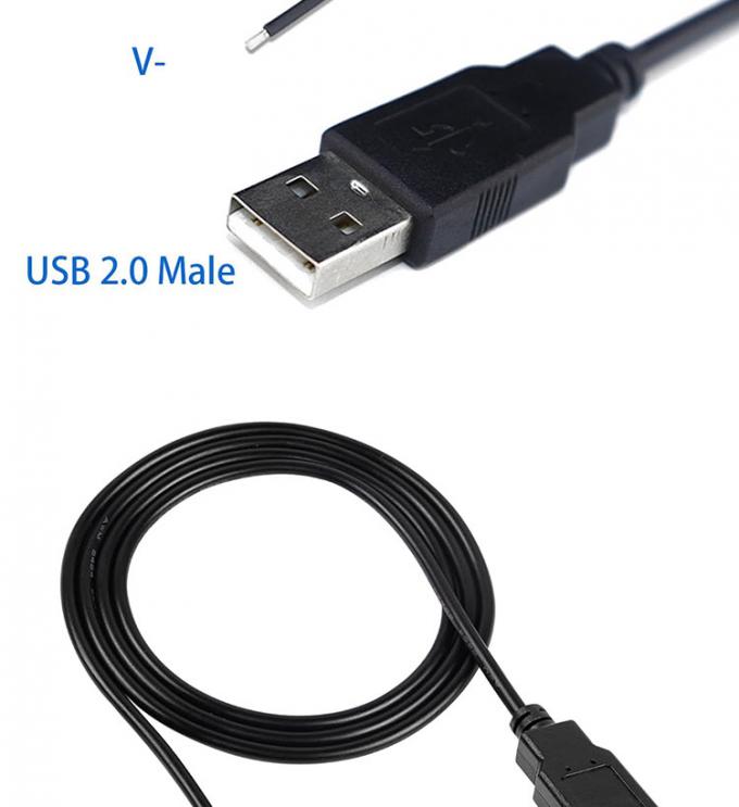 5V USB для открытия снятых консервированных обнаженных проводов конец Pigtail кабель зарядного устройства для светодиодного светодиода 5