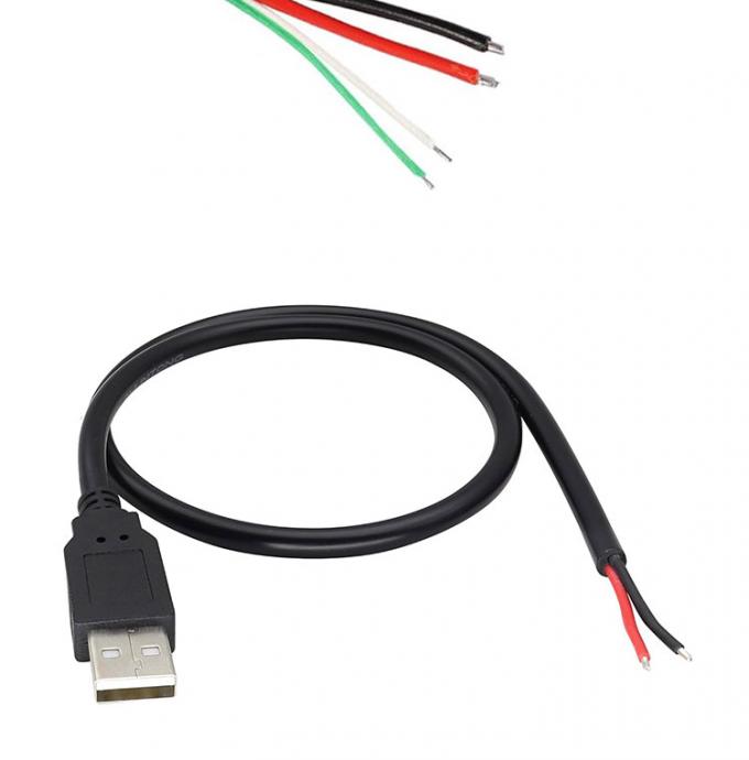 5V USB для открытия снятых консервированных обнаженных проводов конец Pigtail кабель зарядного устройства для светодиодного светодиода 10