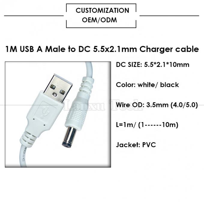 USB A Male до 2,1x5,5 мм DC Jack с коннектором для рутера 2