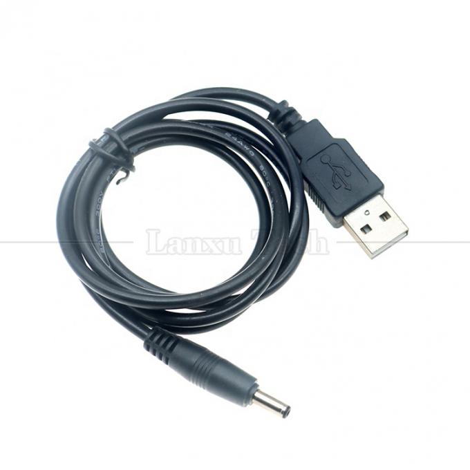 1 метр USB от мужского до постоянного тока Jack 3,5 мм 1,35 мм кабель зарядного устройства для рутера 0
