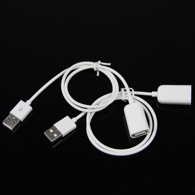 Высококачественный 1M белый мужской на женский USB 2.0 типа A расширительный кабель для зарядки данных для компьютерных мебельных сумок 4
