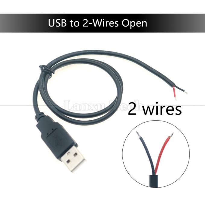 Настройка USB 2.0 типа A мужского типа до положенного консервированного 2 3 4 провода с открытым концом кабель зарядки данных 9