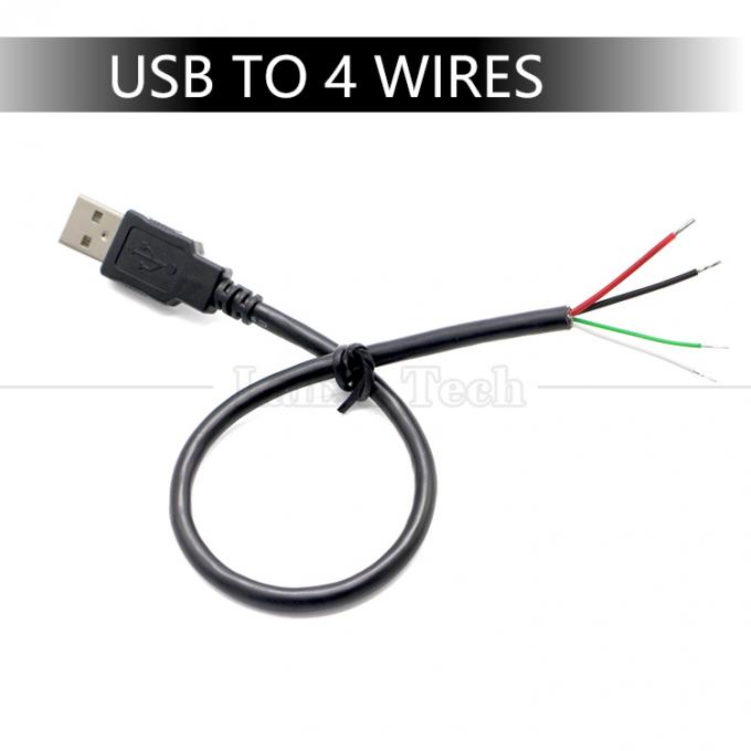 Настройка USB 2.0 типа A мужского типа до положенного консервированного 2 3 4 провода с открытым концом кабель зарядки данных 8