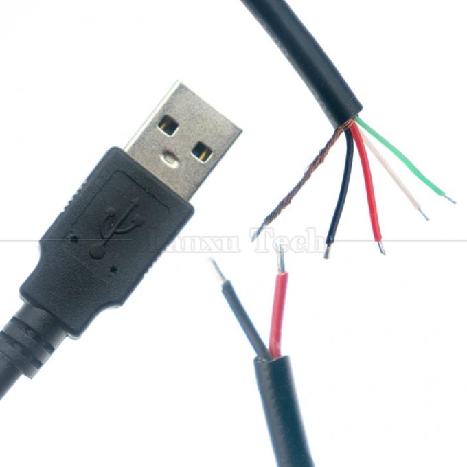 Специальное изготовление USB мужской на обнаженный голый провод открытый конец кабель с хвостом 2