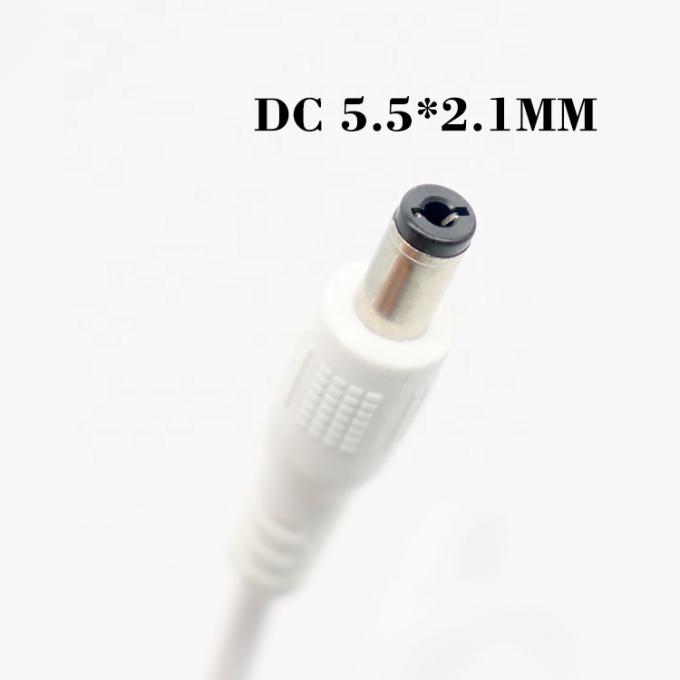Белый 1M 5V USB 2.0 Мужчина на DC Jack 5.5X2.1mm кабель зарядного устройства 3