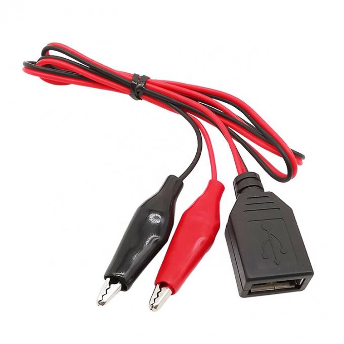 Крокодил зажимает аллигатора зажимает на USB женский тест проволока адаптер кабеля 0