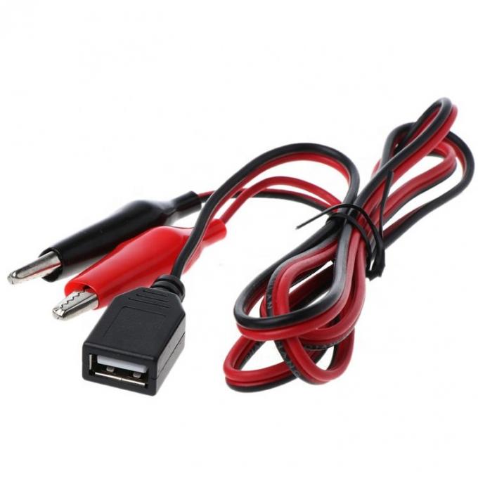 Крокодил зажимает аллигатора зажимает на USB женский тест проволока адаптер кабеля 3