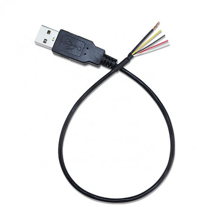 CUSTOM SHIELD USB 2.0 Мужчина к снятому консервированный 4 провода открытый конец хвостик голый конец кабеля 3