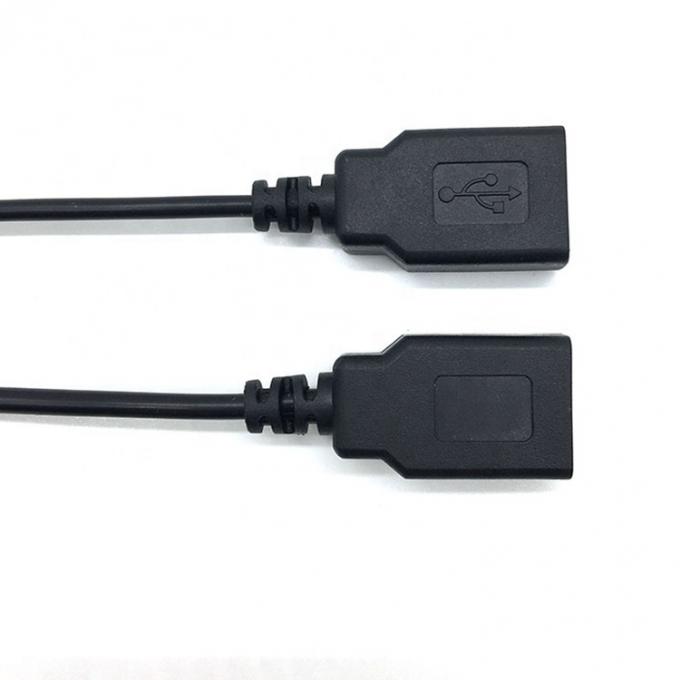 Мужчина Женщина USB 2.0 Тип A Стыковка на свободный конец Консервированный открытый проволочный зарядный кабель для светодиодной ленты 4