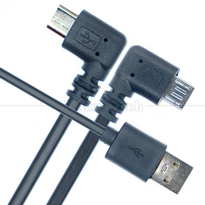 1M 2M 3M 1A 2A 3A Зарядка данных 90 градусов прямоугольный USB микрорасширительный кабель для телефона планшет 2