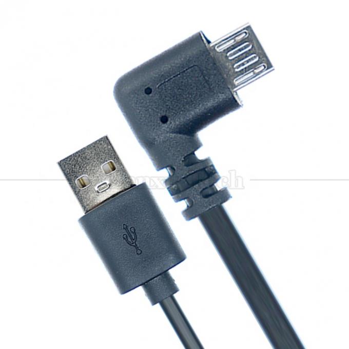 1M 2M 3M 1A 2A 3A Зарядка данных 90 градусов прямоугольный USB микрорасширительный кабель для телефона планшет 3