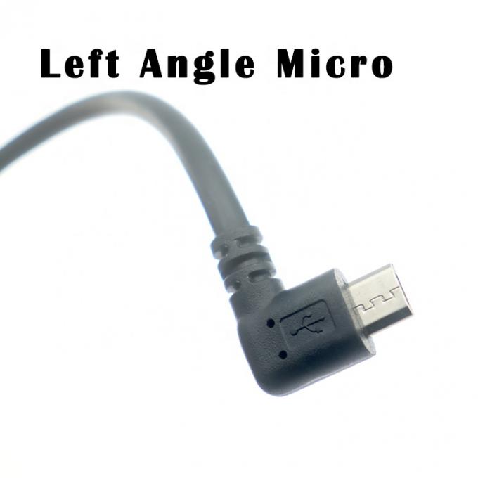 Персонализированный 1m 2m 3m 5m 90 градусов левый угол Micro B 5p к USB A мужской кабель 1