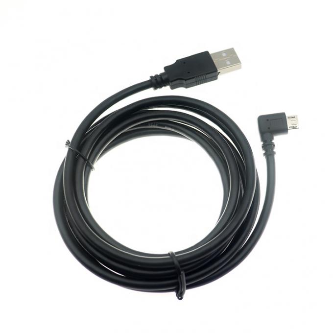Персонализированный 1m 2m 3m 5m 90 градусов левый угол Micro B 5p к USB A мужской кабель 3