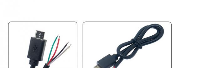OEM Custom Micro B V8 5 Pin USB Мужчина для открытия Pigtail голые провода кабеля 0