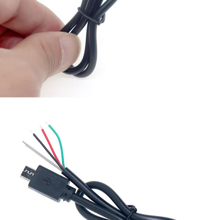 OEM Custom Micro B V8 5 Pin USB Мужчина для открытия Pigtail голые провода кабеля 2