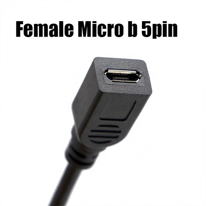 90 градусов слева направо вверх вниз под углом мужчина-женщина Micro B USB 2.0 расширительный кабель 3