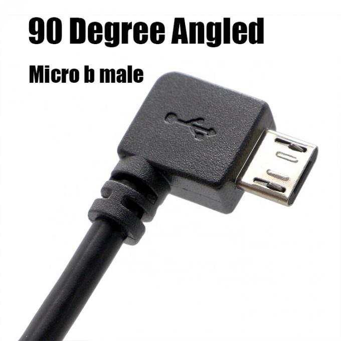 90 градусов слева направо вверх вниз под углом мужчина-женщина Micro B USB 2.0 расширительный кабель 4