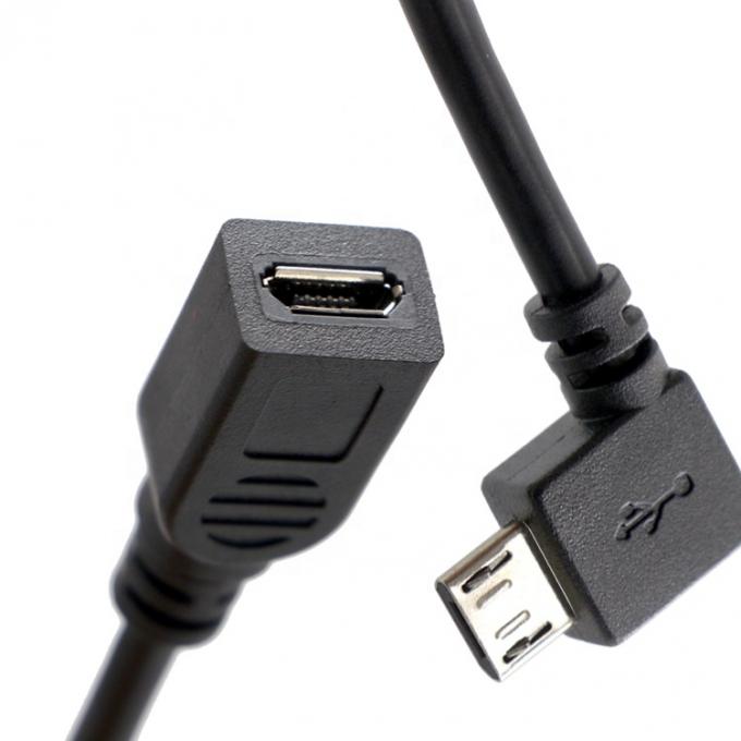 90 градусов слева направо вверх вниз под углом мужчина-женщина Micro B USB 2.0 расширительный кабель 5