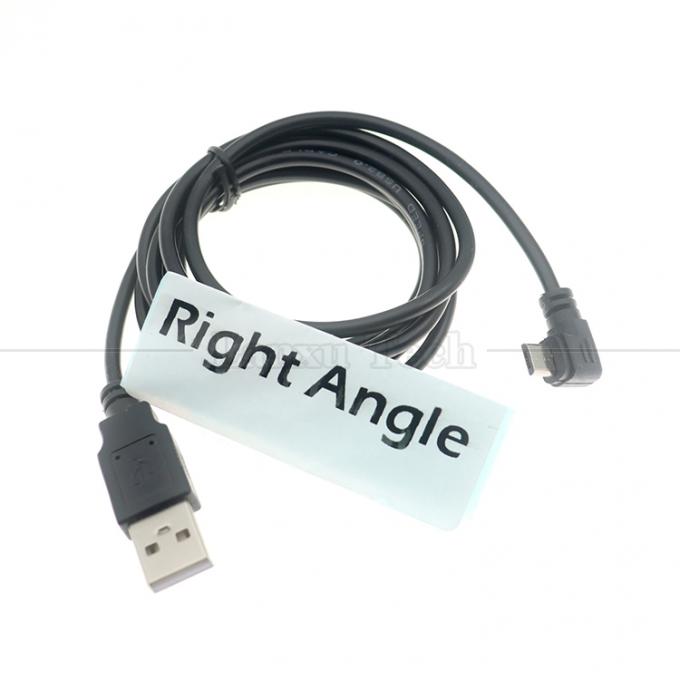 Настройка 1м 2м 3м 90 градусов прямой угол Micro B V8 подключатель к USB расширение кабеля зарядного устройства данных 1