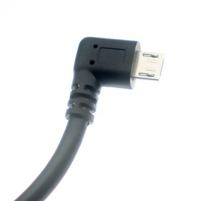 Персонализированный 1m 2m 3m 5m 90 градусов левый угол Micro B 5p к USB A мужской кабель 2