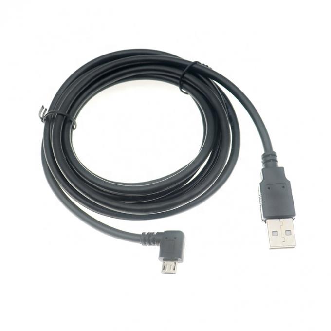 Персонализированный 1m 2m 3m 5m 90 градусов левый угол Micro B 5p к USB A мужской кабель 4