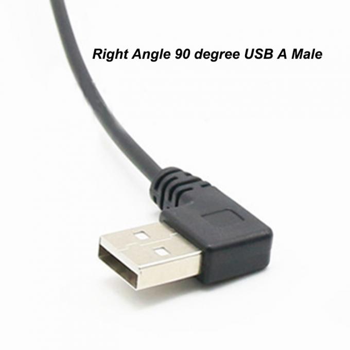 ОБНОЖЕНИЕ 1M 90 градусов прямоугольный USB мужской к микро b мужской пружинный кабель USB 3