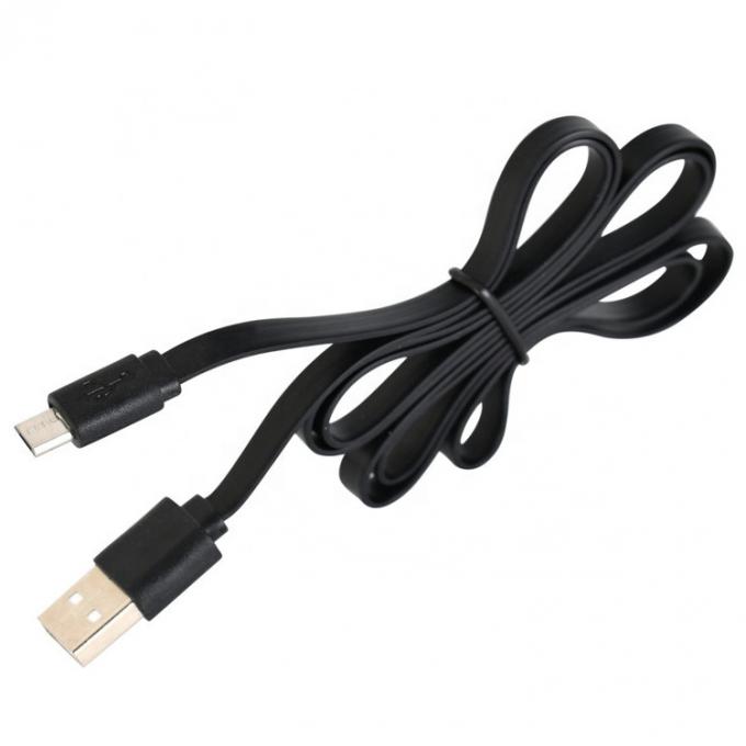 Чёрный белый плоский Noodle Micro USB кабель для Power Bank Спикер телефон 3