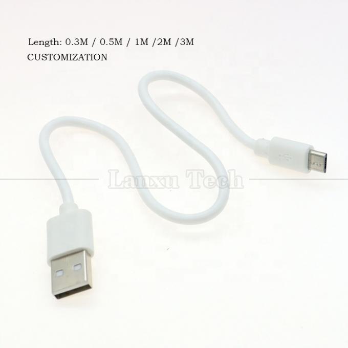 Короткий 30 см 50 см 1 м Белый Черный Данные Быстрая зарядка 1A V8 Micro B на USB Мужской кабель зарядки для Android Телефон Power Bank Спикер 6