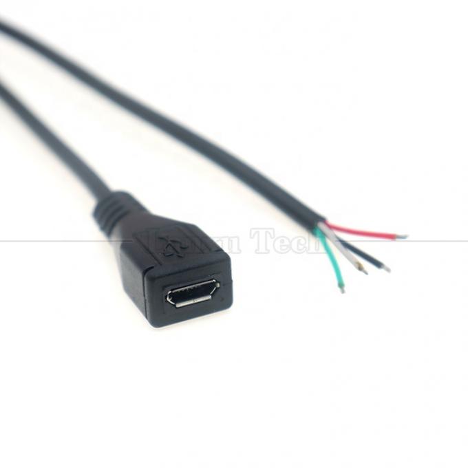 OEM зарядка данных микро b 5 PIN USB мужчина женщина открыть 2 4 ядра голые провода кабель с хвостом 2