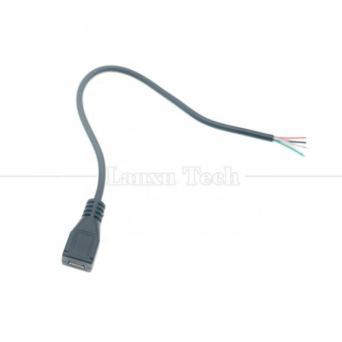 OEM зарядка данных микро b 5 PIN USB мужчина женщина открыть 2 4 ядра голые провода кабель с хвостом 4