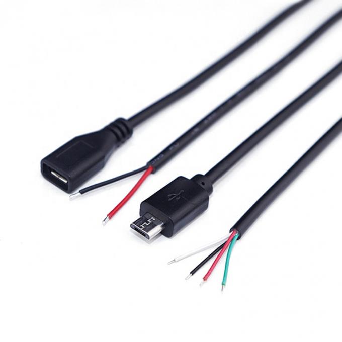 OEM зарядка данных 2 4 ядра Micro USB мужской женский открыть голые провода кабель Pigtail 2