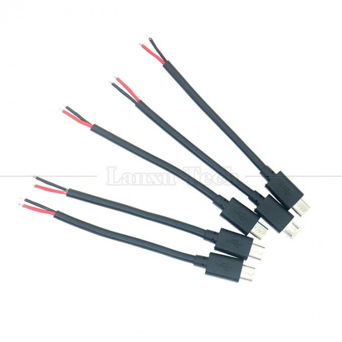 Тяжелый ток 20AWG 5A Голые провода Открытый ремонт Микро-USB кабель для датчика Raspberry Pi 5