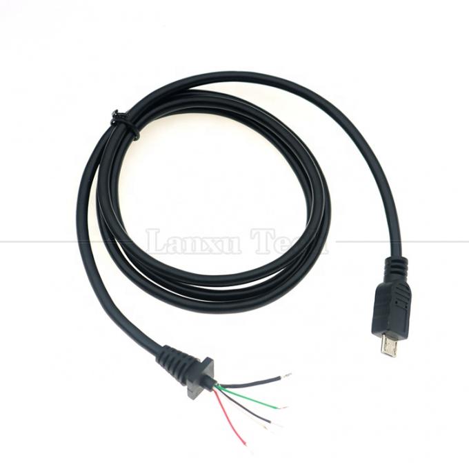Зарядное устройство для зарядки данных на заказ Защищенный микро-USB для открытия Конца проволоки с концами кабеля для зарядки 0