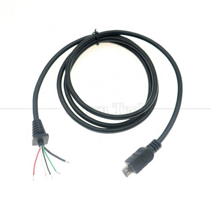 Зарядное устройство для зарядки данных на заказ Защищенный микро-USB для открытия Конца проволоки с концами кабеля для зарядки 4