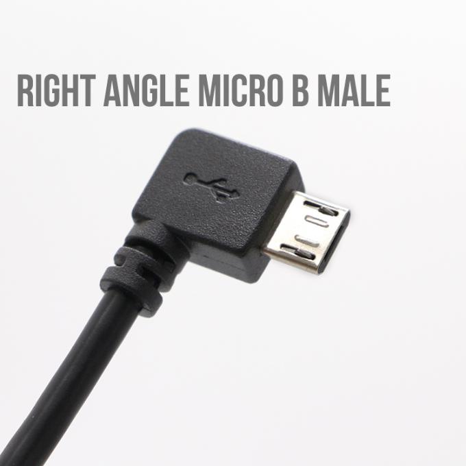 ОБНОЖЕНИЕ 90 градусов прямой угол мужчина к женщине микро-USB кабель 2