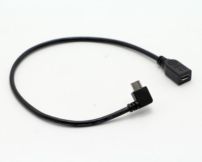 ОБНОЖЕНИЕ 90 градусов прямой угол мужчина к женщине микро-USB кабель 4
