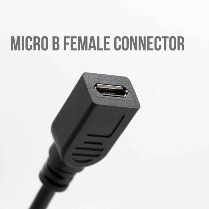 ОБНОЖЕНИЕ 90 градусов прямой угол мужчина к женщине микро-USB кабель 3